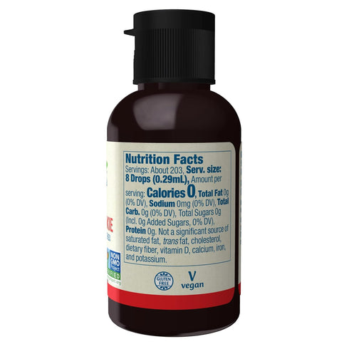 NOW Foods BetterStevia Peppermint Cookie Liquid Sweetener, Zero-Calorie, Keto Friendly, 2-Ounce