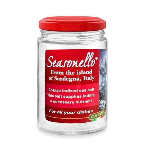 Seasonello Coarse Sea Salt Enriched with Iodine, 200g
