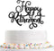 Happy Retirement Cake Topper I'm Retired Cake Decor Black Glitter for Women Men Retirement Party Supplies