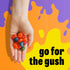 10 19 oz Gushers Fruit Flavored Snacks, King Size Pouches, Tropical Flavor, Ct