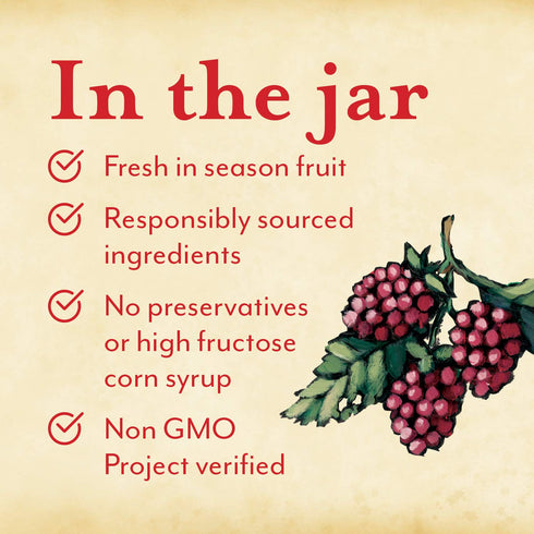 12 Oz (Pack 3) Oregon Growers Red Raspberry Fruit Spread - Organic Raspberry Jam, Organic Raspberries, Raspberry, Red