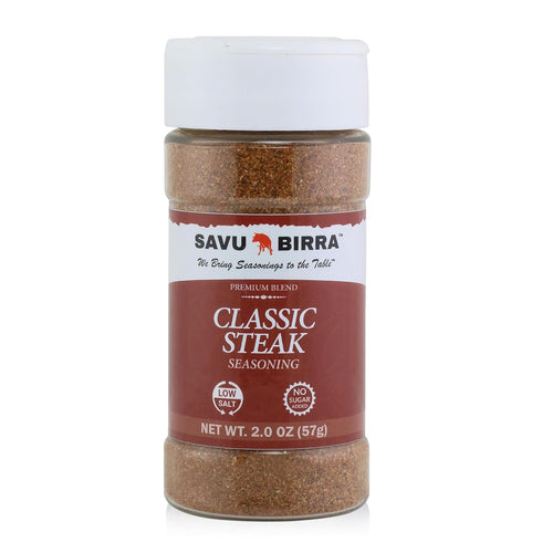 4 Pack, Savu Birra Gourmet Seasoning Variety Chicken Seasoning, Steak Seasoning, Pork Seasoning, and Veggie Seasoning