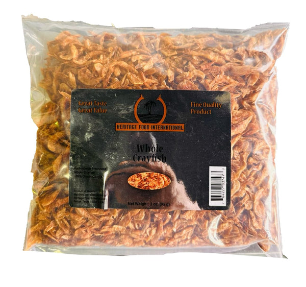 Generic Whole Crayfish African Crayfish 8oz | 100% All Natural | For Egusi,