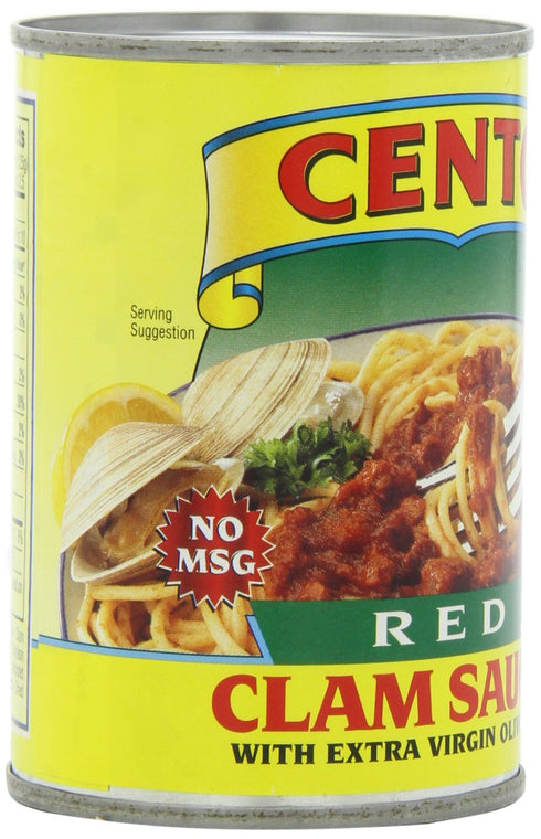 Cento 10.5 (Pack 12) Red Clam Sauce, Ounce Cans