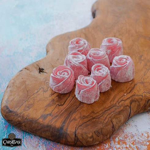 1.32 lb (600g), arba Handmade Turkish Delight Rose & Pistachio Lokum Mix, Luxury Gourmet Turkish Candy Eid Gift