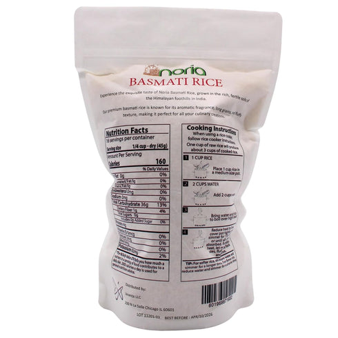 1.6 Lbs (1) Noria White Basmati Rice