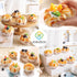 Joeabor 6 Pack Fake Cupcakes, Artificial Cupcakes for Display, Faux Cake Dcor, Realistic Fake Artificial Food