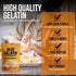 1.25 lbs Gummy Beef Gelatin Powder - Grass-Fed, Unflavored, Non-GMO - Premium Thickening Agent for Cooking & Baking