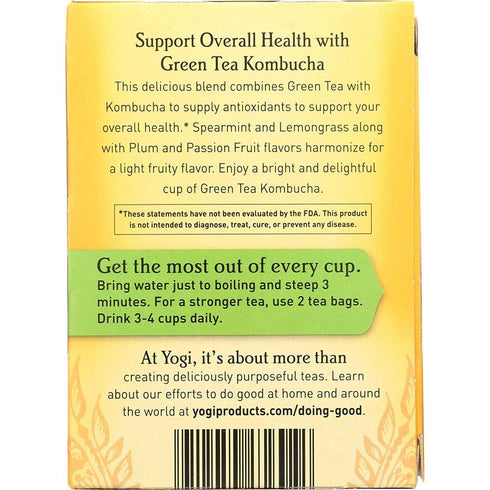 16 Yogi Tea, Kombucha Green, ct