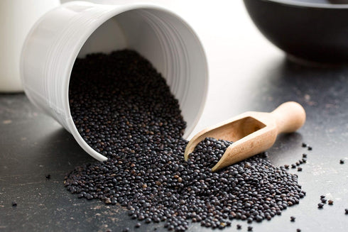 2 Food to Live Organic Black Lentils, Pounds Non-GMO, Whole Dry Pulses, Raw, Sproutable, Kosher, Vegan, Bulk Legumes