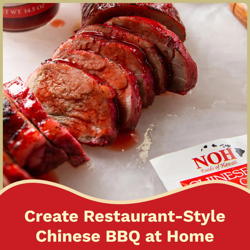 2.5 oz Packet (Pack 3) NOH Chinese Barbecue Char Siu Seasoning Mix, of - Authentic Chinese Barbecue Seasoning