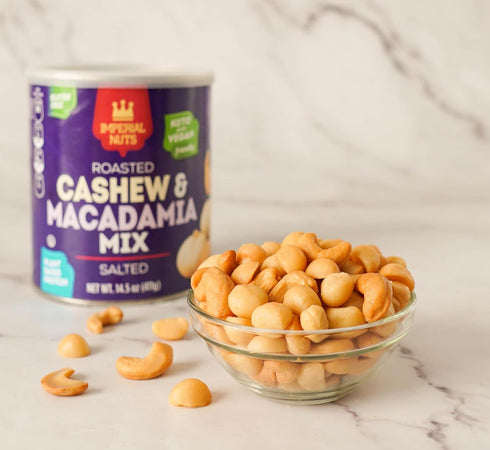 Imperial Nuts - Macadamia Nuts Oil Roasted Roasted | Gluten Free, Vegan and Keto Friendly Food | Plant Based Protein