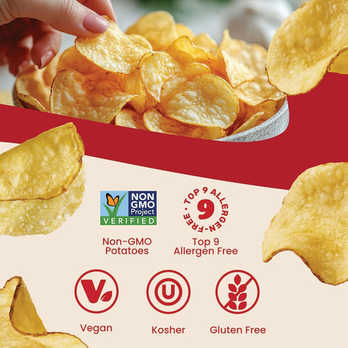 (1.5oz, Pack 10) Jacksons Potato Classic Kettle Chips with Sea Salt of - Made with Premium Avocado Oil