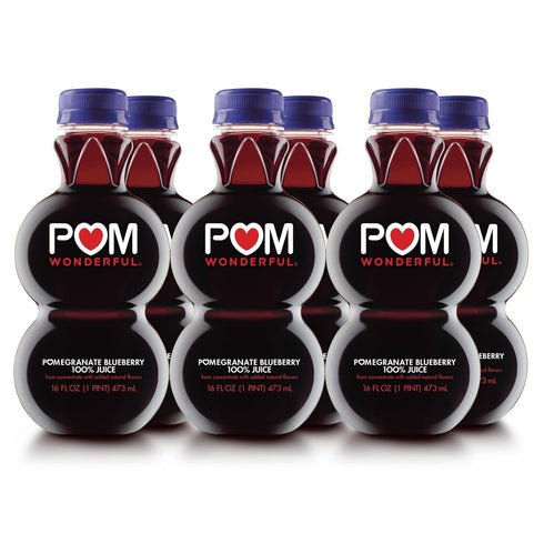 POM Wonderful Antioxidant Superpower Pomegranate Blueberry 100% Juice 16 fl oz (Pack
