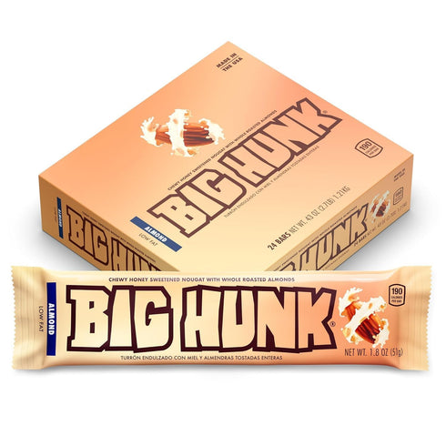 9 SHANI'S ROOTS SHOOTS Big Hunk Nougat Candy Bars 1.8 oz Each Chewy Honey-Sweetened Nougat Old-Fashioned