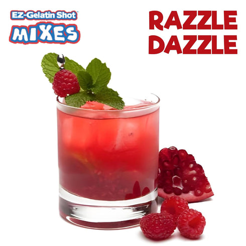 Razzle Dazzle Jello Shot Mix, 6.78 oz - Premium Gluten-Free, Easy to Make for Adult New Year Party Supplies