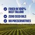 100% 7oz Pack 4 Tasty Nates Beef Tallow Potato Chips Original Sea Salt Kettle Chips Made with Beef Tallow Seed Oil Free