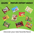 Pack 10 10 Count Ramen Noodles Variety of Instant Noodles with Thai Fried Garlic