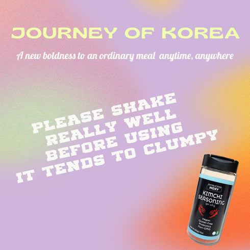 HOXY Journey of Korea Kimchi Seasoning Mix, 3.5 oz - ORIGINAL Spicy, Vegan, Gluten Free, BBQ Dry Rub