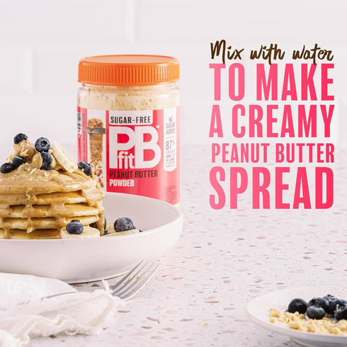 Peanuts,13 (Pack 2) PBfit No Sugar Added, Peanut Butter Powder, Powdered Peanut Spread from Real Roasted Pressed Ounce