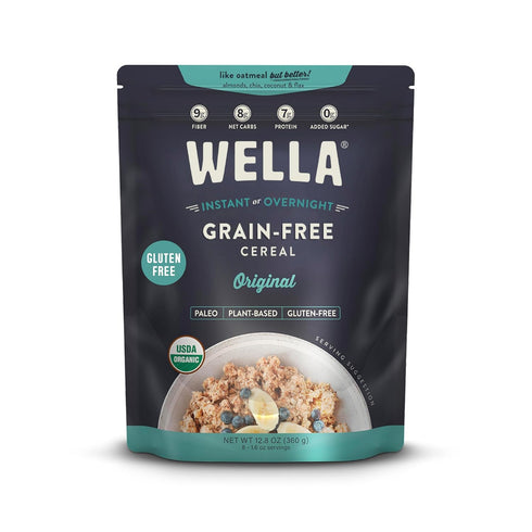 Wella Cereal Oatmeal Alternative, Gluten-Free Breakfast Hot Cereal, Grain-Free Paleo Organic Vegan