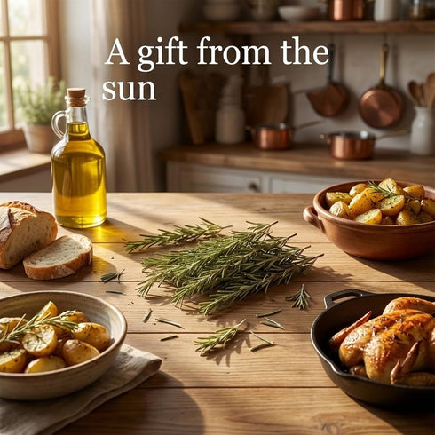 MOCKRAND 1.24oz(35.0g), Dried Whole Rosemary Sprigs, Grade Dried Rosemary Sprigs for Baking & Beverages, Spices