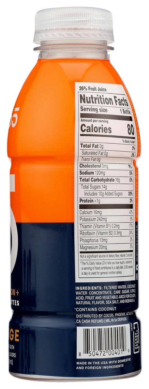 Coco5, 16.9 Oz Coconut Drink Citrus Splash, Fl