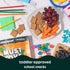 Pack Family,6 Pack 5 Oz Must Love Classic Graham Crackers, Bulk - Low Sugar, Sweetened with Dates - Great for Pie