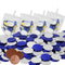 The Dreidel Company 6-Pack Dreidel Filled with Blue and Silver Hanukkah Chocolate