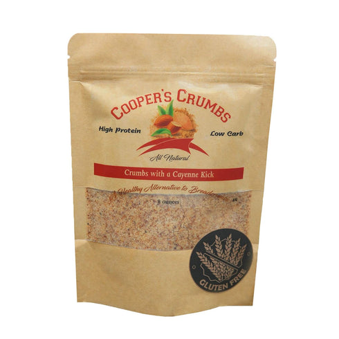 Cooper's Crumbs All Natural Gluten Free Low Carb Bread Crumb Alternative, High Protein, Vegan, Certified Kosher, Paleo,