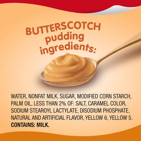 Snack Pack 5.5 oz., 6-Count (Pack 8) Super Size Butterscotch Flavored Pudding Cups