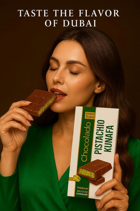 Saifsmart 6.53oz 185 100% (BIG-6.53oz) Chococraft Premium Dubai Chocolate Kunafa Pistachio (The Original), - grams