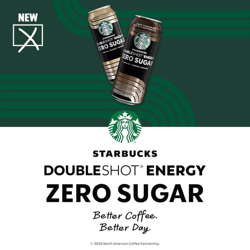 15 oz (12 Pack), Starbucks Doubleshot Zero Sugar Coffee Energy Drink, French Vanilla, fl Cans, Zero Sugar, B Vitamins