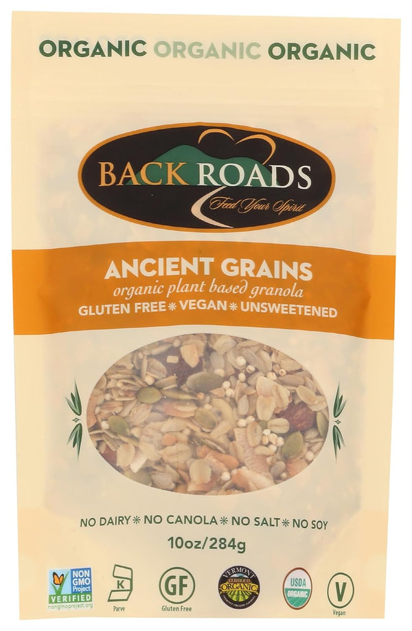 BACK ROADS Organic Ancient Grains Granola, 10 OZ