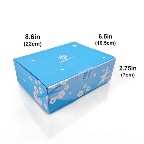 2 Sets 2x 30 (60 Sakura Box Japanese Snacks & Candy - Piece Dagashi Gift Box Pieces)
