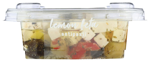 7 Delallo, Olives Lemon Feta Antipasti In Oil, Ounce