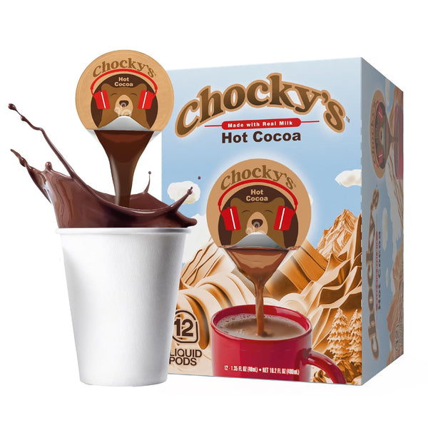 Chockys by Java House Single-Serve Hot Chocolate Pods - Peel and Pour