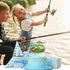 LIANGSS 8th (8th) Adorable Fishing Boat Birthday Cake Topper Boys Girls Bass Fish Decorations, Little Angler Party