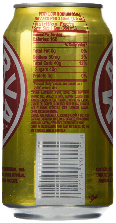 Materva (12 Pack, 144fl.oz) Yerba Mate Soda Total