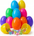 SAILYLENCEY 12-Pack 3.43 inch Large Plastic Easter Eggs with Secure Lock - 6
