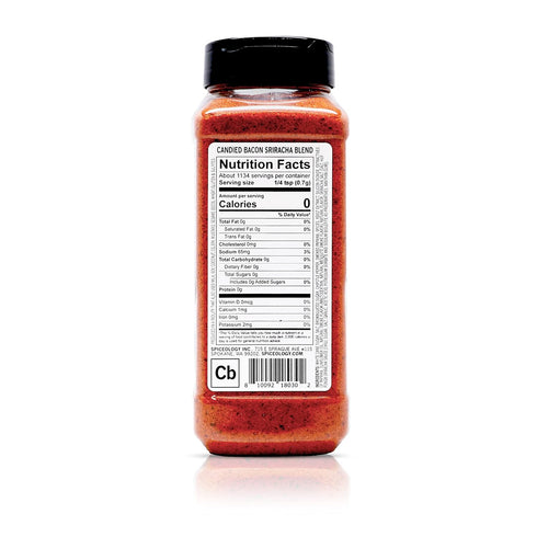 28 oz Spiceology - Candied Bacon Sriracha Spice Blend & Rub - Use On: Salmon, Sweet Potatoes, Chicken, Pork, Couscous