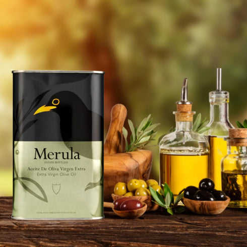 Merula 2020 16.9 OZ 500 ML Extra Virgin Olive Oil | Cold Extraction | Product of Spain | Gold Award Winner at the