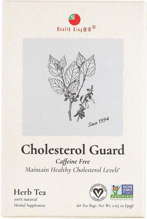 Health King Cholesterol Guard Herb Tea, 20 Count Box