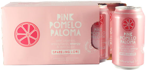 AmishTastes 12 Oz. (Pack 8 Frannies Sparkling Pink Pomelo Paloma, Protected With High-Density Foam, With Vitamins