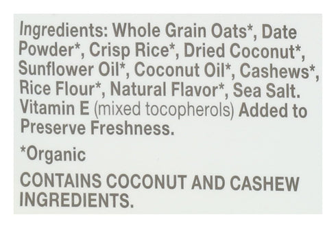 Cascadian Farm 11 (Pack 4) Organic Coconut Cashew Granola Cereal, No Added Sugar, Ounces