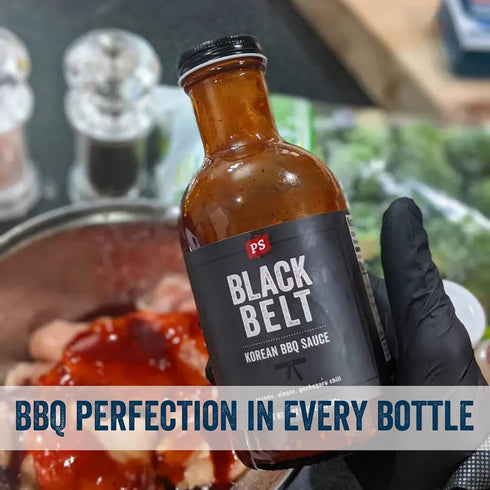 PS Seasoning Blackbelt Korean BBQ Sauce - Great for Beef Short Ribs, Pork Belly, Kabobs, and More