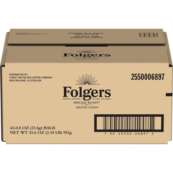 Folgers Special Roast Medium Roast Ground Coffee, 0.8 Ounce (Pack of 42)