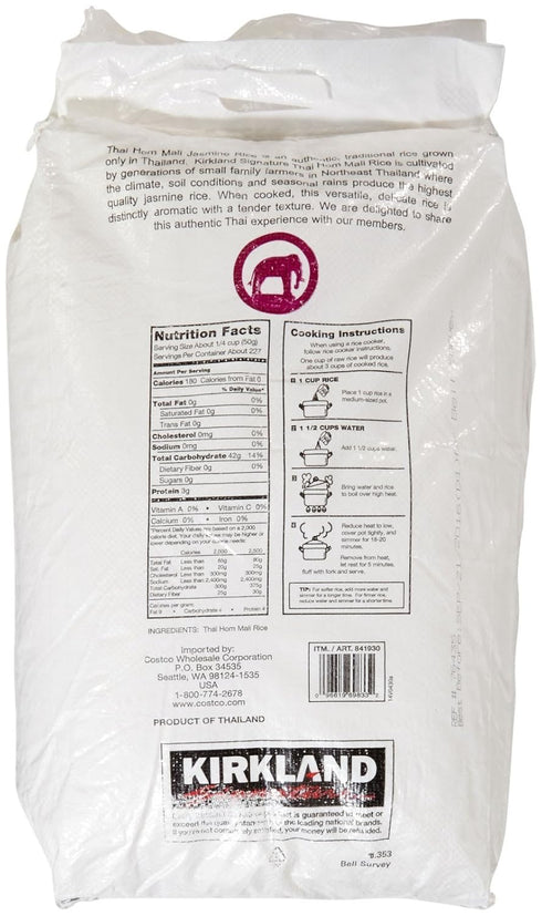 KIRKLAND 25 Signature Jasmine Rice, Pound