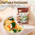 4 0.3 (20 Pack) Egg Flower Soup Mix, Vegetable Mix Soup with Flavors (Laver, Spinach, Mushroom, Tomato), Ounce