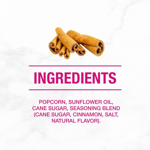 6 oz. Angies BOOMCHICKAPOP Cinnamon Churro Popcorn, Gluten Free